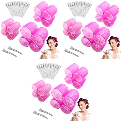 MAYCREATE® Heatless Hair Curler Hair Roller for Women Girls,12pcs Curler Rollers Kit & 12 Bang Clips - 3 Sizes,Jumbo Large & Medium 36 PCS MAYCREATE® Heatless Hair Curler Hair Roller for Women Girls,12pcs Curler Rollers Kit & 12 Bang Clips - 3 Sizes,Jumbo Large & Medium 36 PCS